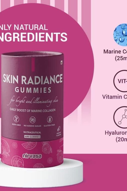 Miri with Marine Collagen, Hyaluronic Acid & Vitamin C | Skin Collagen Booster for Radiant & Glowing Skin | Sugar-Free for Men & Women - 60 Gummies Set of 1 - Image 3