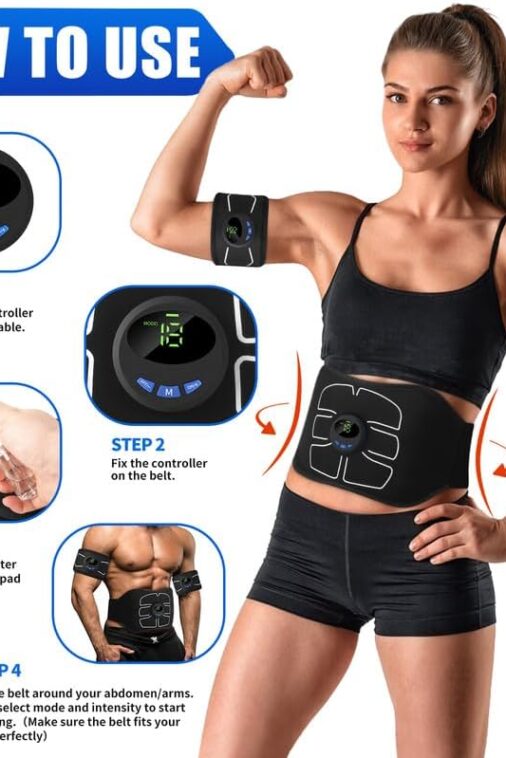 MarCoolTrip MZ Electronic Muscle Stimulator, Abs Stimulator Muscle Toner, Ab Machine Trainer for All Body, Fitness Strength Training Workout Equipment for Men and Women - Image 6